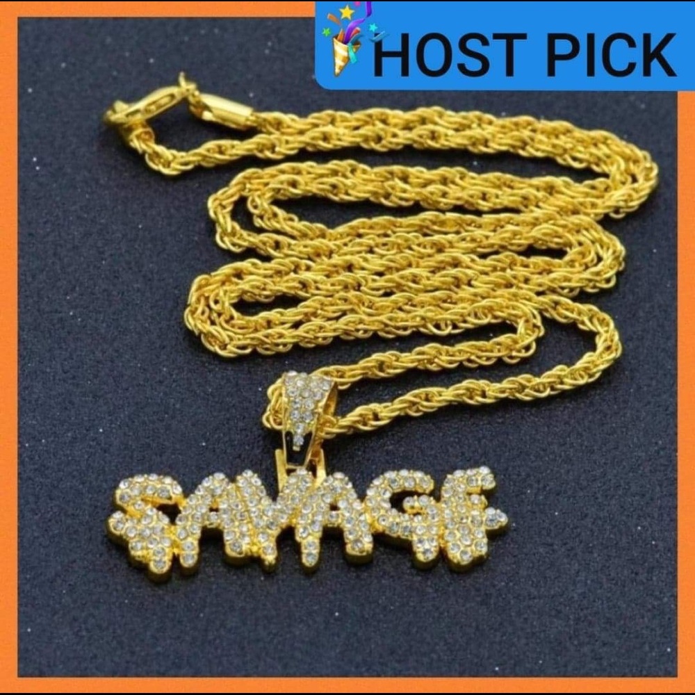 Hip Hop SAVAGE Fashion Pendant w/Chain